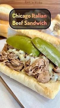 EASY AUTHENTIC CHICAGO ITALIAN BEEF SANDWICH!