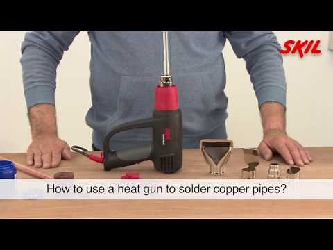 How to use a heat gun to solder copper pipes?