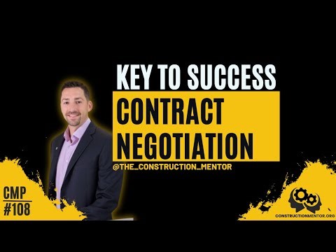 #108 Keys To Contract Negotiation In Construction, Contingency, Profit Margin, and Client Savings