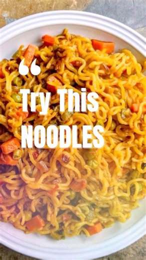 5 Minutes Noodles Recipe | Quick & Delicious 🍜 #food #vegetarianrecipies