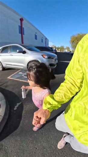 #gymnastics Chloe Headed to Gymnastics Class, Happily Walking and Jumping Along the Way.