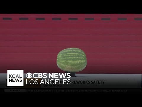 City of Orange offers fireworks safety information with a watermelon demo