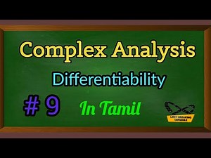 Differentiability | Complex Analysis | Definition with examples | Tamil | Limit breaking tamizhaz