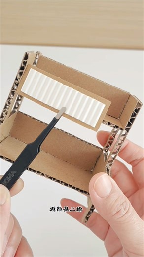 Bunk Bed from Cardboard#bamboocraft #craft #craftideas #mini craf #craftvideo #shortsfeed #shorts