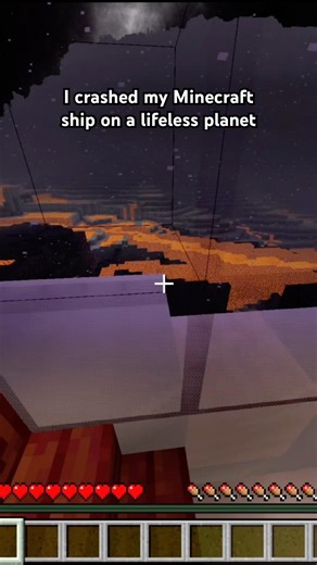 I crashed my Minecraft ship on a strange planet! #gamer #minecraft #videogames #minecraftbuilds