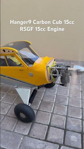 Hangar 9 Carbon Cub 15CC With RCGF 15CC Gas Engine