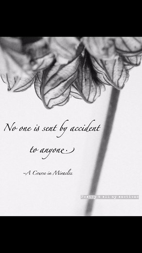 108 reactions · 57 shares | No one is sent by accident to anyone. ~A Course in Miracles #acourseinmiracles | Poetry & all my emotions | Facebook