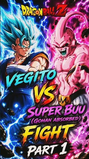 Vegito DESTROYS Super Buu 😈 DBZ Fight Part 1#DragonBallZ #Vegito #SuperBuu #Buuhan #DBZ #DBZFight
