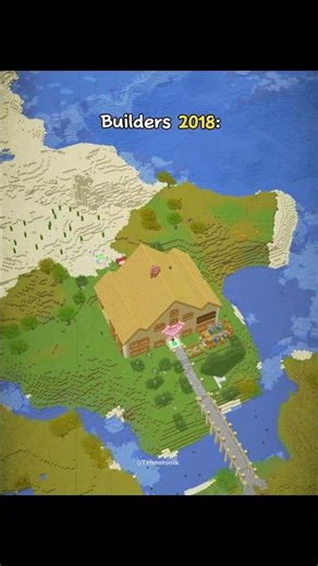 Minecraft 2018 vs 2026 vs 2014 Builders Moment