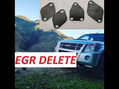 Isuzu D-Max / Holden Rodeo EGR delete. KB300 KB5 / 3.0 turbo diesel D-teq (RC model)