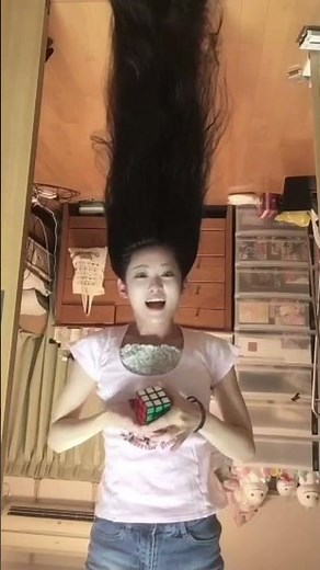 Upside hanging Long Hair