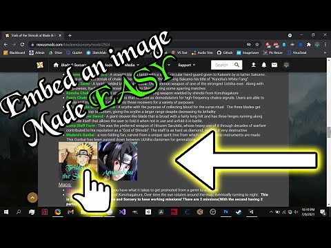 How to Embed an Image on Nexus Mods With BBCODE