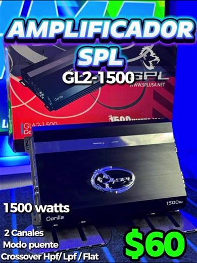 📢 ¡DE NUEVO DISPONIBLES! 📢 Llegaron los amplificadores SPL a Encima Store. Potencia real para tu sistema de Car Audio. 🚗🔊 ⚡ Modelos en Stock: • 1500 W • 1800 W • 2000 W • 2600 W 🛠️ Especificaciones Técnicas: • 2 Canales / Puenteables. • Estables a 2 Ohms. • Crossover Integrado: LPF, HPF y Full. • Versatilidad Total: Úsalos para bajos, medios, drivers o tweeters. ⚠️ IMPORTANTE: Disponibilidad válida únicamente para pagos en divisa. 📍 Visítanos en: 📍Unicentro El Marqués 📍Lord Center, San B