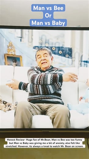 Man vs Bee or Man vs Baby #rowanatkinson #mrbean #latestmovies #review