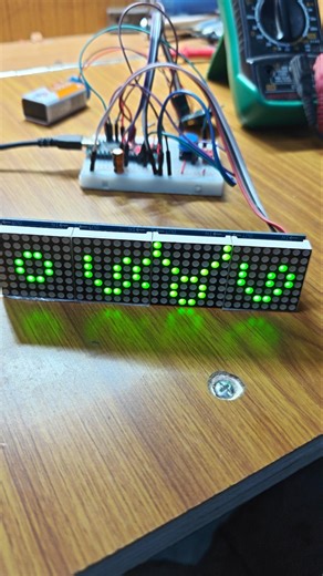 Devanagari Table clock using MAX7219 Dot matrix #arduinoproject #diyprojects #arduino