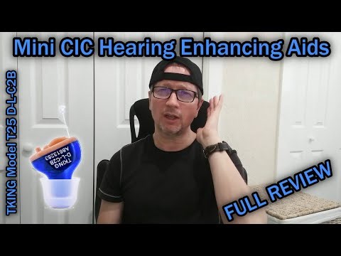 Mini CIC Hearing Enhancing Aids KING Model T25 D-L-C2B Review And Tutorial