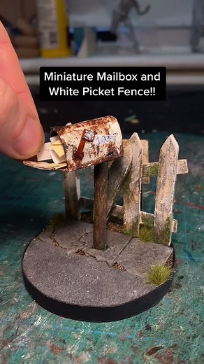 Creating a Charming Miniature Mailbox and White Picket Fence