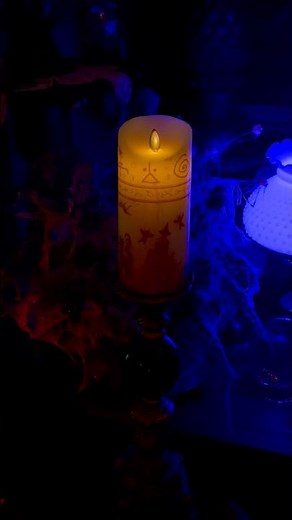 Halloween DIY - Black Flame Candle!