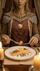 Dining as an Altmer noble — refined flavors, measured gestures, and the quiet luxury of Summerset tradition. #fantasyfood #skyrim #altmer #highelf | Engla Beorhtast
