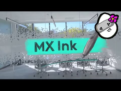 VR Gadgets! Logitech MX Ink Pen First Looks for Meta Quest 3S (Gravity Sketch, Vermillion)