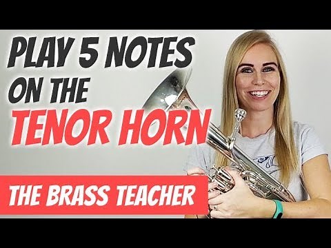 🎵 Learn 5 notes on Tenor Horn | Beginner Tenor Horn Lesson #4