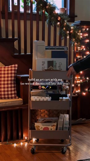 Create Your Own Art Cart for Cozy Hobbies