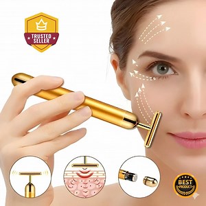 24K Gold Energy Beauty Bar Electric Facial Massage Roller 🌟50% OFF🌟