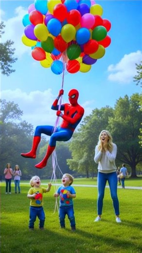 Spider-Man’s Secret Identity Revealed! 🎈😂 | Funny Balloon Glitch Transformation | #marvel #shorts