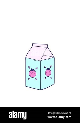 jumping motion animation of cartoon orange juice carton Stock Video Footage - Alamy