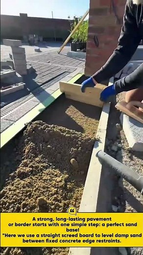 How to Prepare & Level Sand Base for Paving and Edging
