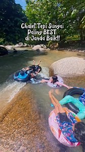 Chalet tepi Sungai PALING BEST di Janda Baik!!Harga Murah..Bilik selesa..boleh bbq kt gazebo sambil tgk ank2 mandi..sungai selamat & kids friendly..siap boleh main tubing lg tu..Ape lg nak..semuanye ada!!👍🏻😍📍Hamper Couple Ville, Janda Baik | Naim Huzairi