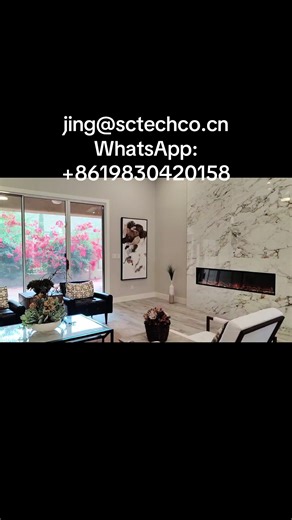 Electric Fireplace Installation in America vs. Showroom