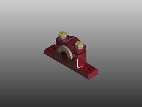 Plummer Block | Autocad 3D | Machine Drawing Assembly