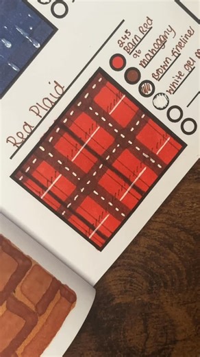 The Cozy Rogue 🤍 on Instagram: "how to colour red plaid pattern tutorial ❤️ #coloringtutorial #colorwithme #colouringbook #colouring #alcoholmarkers"