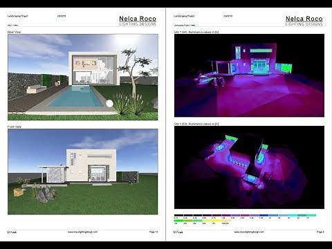How to generate Report for Landscape Lighting Project in Dialux evo