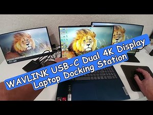 WAVLINK USB 3.0 and USB-C Dual Monitor 4K Display Laptop Docking Station, Unboxing And Full Review