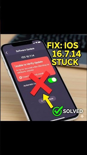 Iphone or iPad Won’t Update to 16.7.4? FIX IT NOW! 📲 #shorts