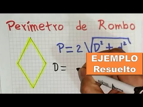 PERIMETER of a RHOMBUS 🔹 with its DIAGONALS