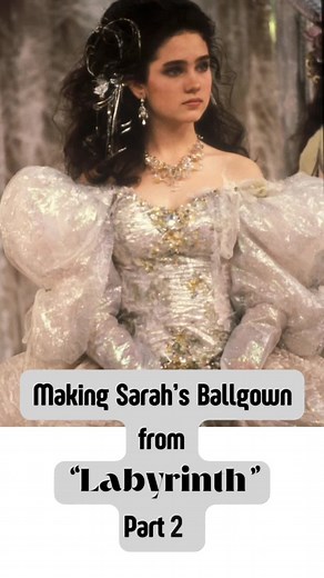 Making Sarah’s Ballgown from “Labyrinth” - Part 2 The bodice ended up being a lot more work than I thought it would be as I had to cut out and assemble 4 different layers of fabric for each pattern piece but it came together fairly easily after that. The Aria Couture photos were a godsend in this build btw so highly recommend checking the site out if you’re planning on making this yourself. #Labyrinth #LabyrinthCosplay #SarahWilliams #SarahWilliamsCosplay #JimHenson #JenniferConnelly #DIY #Handm