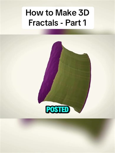 How to Make 3D Fractals - Part 1 #usa #fyp #viral