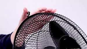 Oscillating Table Fan, 12” Blades Quiet 3-Speed Adjustable Tilt Fan with Safety Metal Grill, Ideal for Home, Office, Dorm, Upgrated Version Black