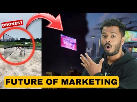New marketing strategy with drones! | now watch ads in sky