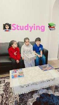 Studying with siblings#studying #kids #shorts #story