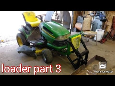 front end loader build upgrade for riding mower
