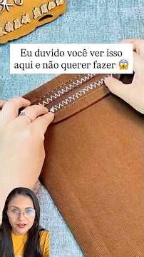 Dica para fazer bainha na calça #truque #costura #dicavaliosa #sewing