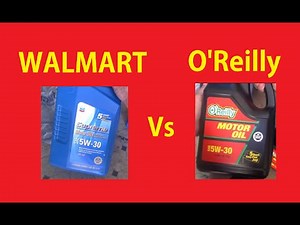 Best Price Motor Oil Comparison ~ Walmart vs O'Reilly's ~ Automotive Video