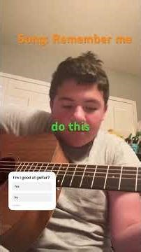 Playing Remember Me on guitar #musicalinstrument #music #acousticguitar