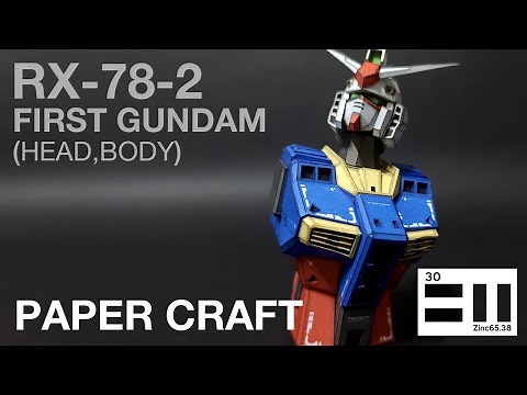 RX-78-2 FirstGundam (step by step tutorial-Head,Body)