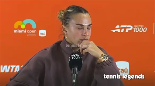 Aryna Sabalenka was shocked that Miami Open considered canceling her match "I was actually shocked they were considering canceling my match or giving me a couple options of the stadiums. I was like 'What's the problem of Alcaraz & Fonseca start later?'"