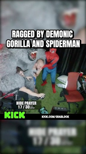 ODABLOCK RAGGED BY DEMONIC GORILLA AND SPIDER MAN #osrs #odablock #runescape